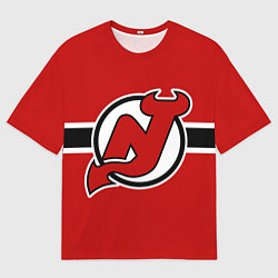 Мужская футболка оверсайз Нью-Джерси Девилз форма