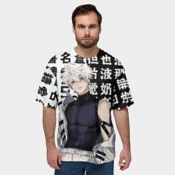 Футболка оверсайз мужская Киллуа повзрослевший - Hunter x hunter, цвет: 3D-принт — фото 2