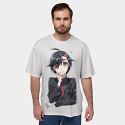 Футболка оверсайз мужская Вопрос Кохару ID Вторжение, цвет: 3D-принт — фото 2