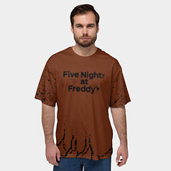 Футболка оверсайз мужская Five Nights At Freddys : game, цвет: 3D-принт — фото 2