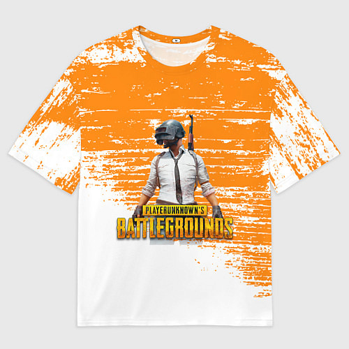 Мужская футболка оверсайз Playerunknown battlegrounds краска / 3D-принт – фото 1