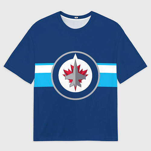 Мужская футболка оверсайз Виннипег Джетс форма / 3D-принт – фото 1