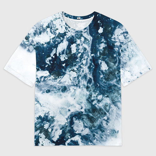 Мужская футболка оверсайз Замерзшие Лужи Зимы / 3D-принт – фото 1