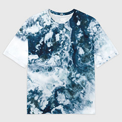 Футболка оверсайз мужская Замерзшие Лужи Зимы, цвет: 3D-принт