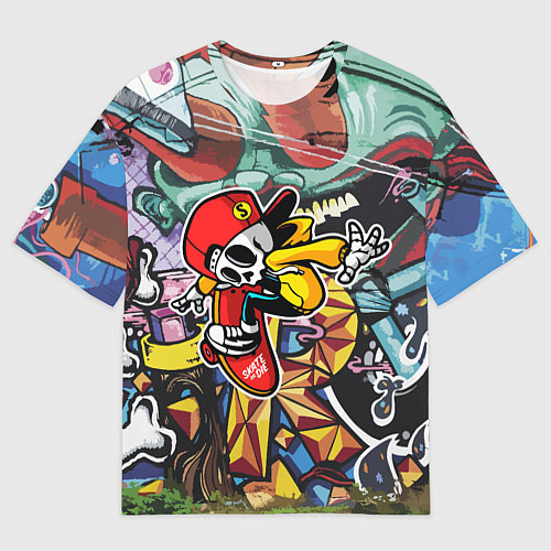 Мужская футболка оверсайз Cool skater / 3D-принт – фото 1