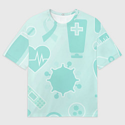 Мужская футболка оверсайз Медицинские профессии