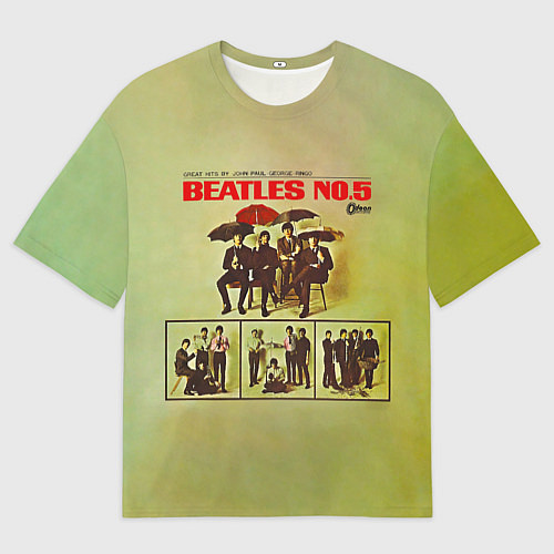 Мужская футболка оверсайз Beatles N0 5 / 3D-принт – фото 1