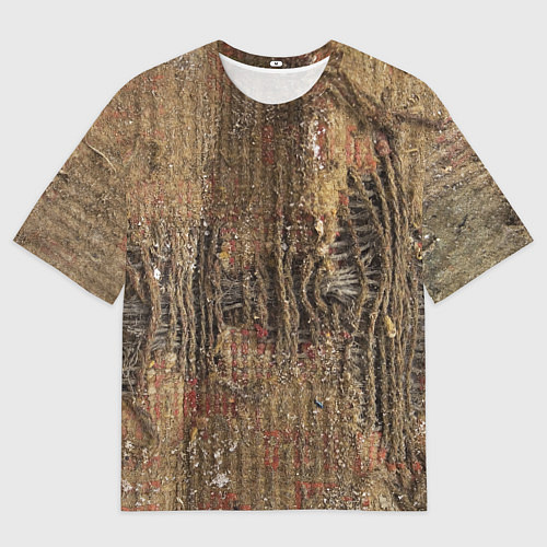 Мужская футболка оверсайз Хайповая грязная рванина / 3D-принт – фото 1