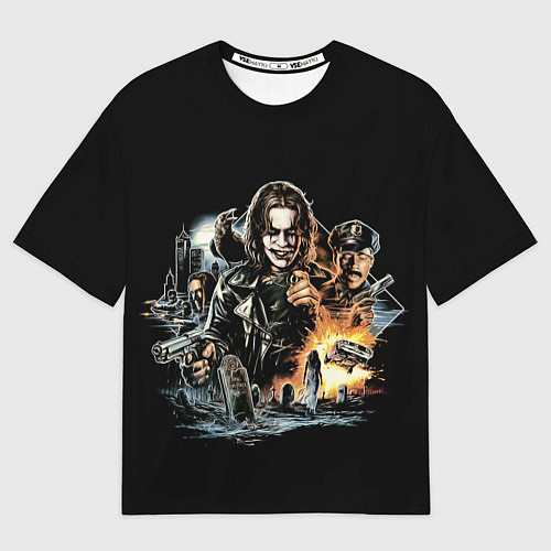 Мужская футболка оверсайз Фильм Ворон, Постер The Crow / 3D-принт – фото 1