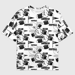 Мужская футболка оверсайз American football club
