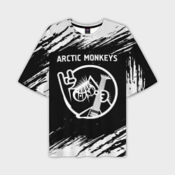 Мужская футболка оверсайз Arctic Monkeys - КОТ - Краски