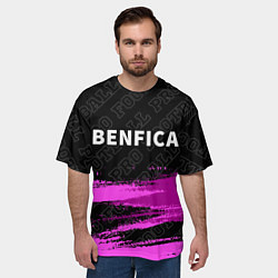 Футболка оверсайз мужская Benfica Pro Football, цвет: 3D-принт — фото 2