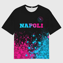 Мужская футболка оверсайз Napoli Neon Gradient