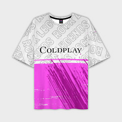 Мужская футболка оверсайз Coldplay Rock Legends