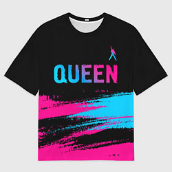 Футболка оверсайз мужская Queen Neon Gradient, цвет: 3D-принт