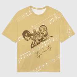 Мужская футболка оверсайз Великий джазмен - Луис Армстронг