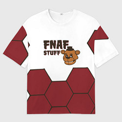 Мужская футболка оверсайз Пять ночей с фредди - соты
