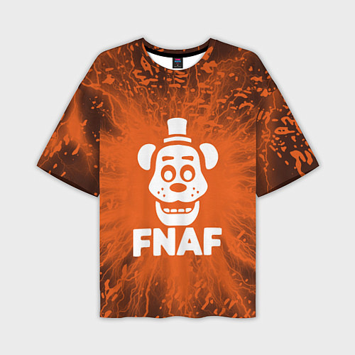 Мужская футболка оверсайз Five Nights At Freddys - вспышка молнии / 3D-принт – фото 1