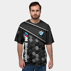 Футболка оверсайз мужская BMW : Технологическая Броня, цвет: 3D-принт — фото 2