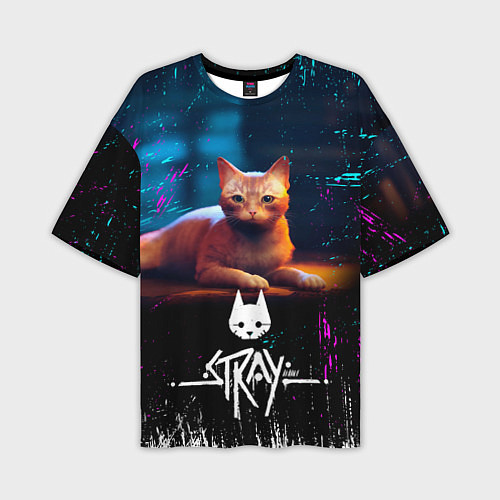 Мужская футболка оверсайз Stray Cat - Бродячий Кот / 3D-принт – фото 1