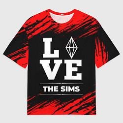 Футболка оверсайз мужская The Sims Love Классика, цвет: 3D-принт