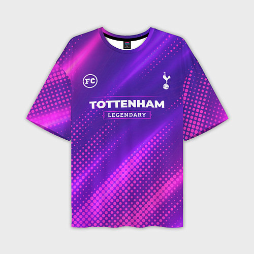 Мужская футболка оверсайз Tottenham legendary sport grunge / 3D-принт – фото 1