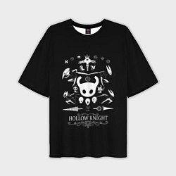 Мужская футболка оверсайз Hollow Knight персонажи игры