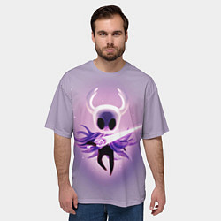 Футболка оверсайз мужская Hollow Knight рыцарь неон, цвет: 3D-принт — фото 2