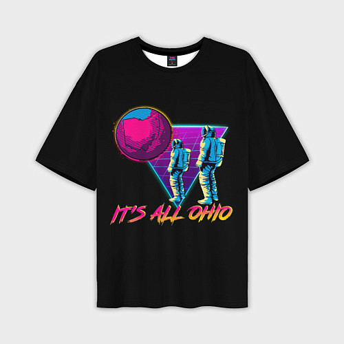 Мужская футболка оверсайз Its All Ohio / 3D-принт – фото 1