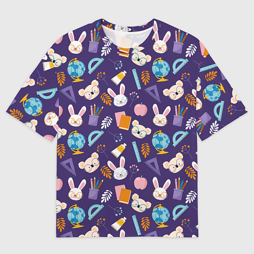 Мужская футболка оверсайз Коалы и зайки / 3D-принт – фото 1