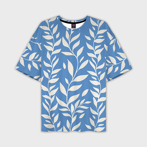 Мужская футболка оверсайз Цветы Голубого Луга / 3D-принт – фото 1