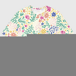 Футболка оверсайз мужская Цветы Нарисованные Разноцветные, цвет: 3D-принт