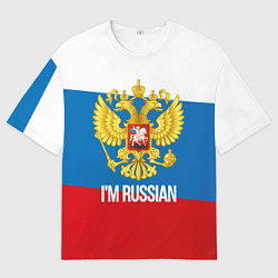 Мужская футболка оверсайз Im Russian