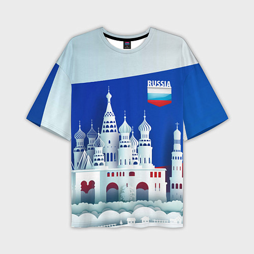 Мужская футболка оверсайз Moscow: made in Russia / 3D-принт – фото 1