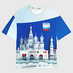 Мужская футболка оверсайз Moscow: made in Russia