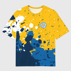 Мужская футболка оверсайз Сборная Уругвая Краска