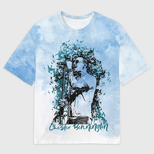 Мужская футболка оверсайз Chester Bennington! / 3D-принт – фото 1