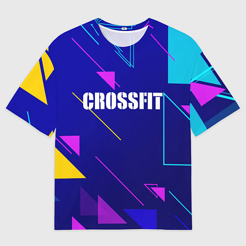Мужская футболка оверсайз Дефрагментация - Crossfit / 3D-принт – фото 1