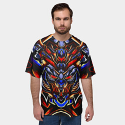 Футболка оверсайз мужская Железный монстр, цвет: 3D-принт — фото 2