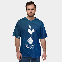Футболка оверсайз мужская Tottenham hotspur Соты абстракция, цвет: 3D-принт — фото 2