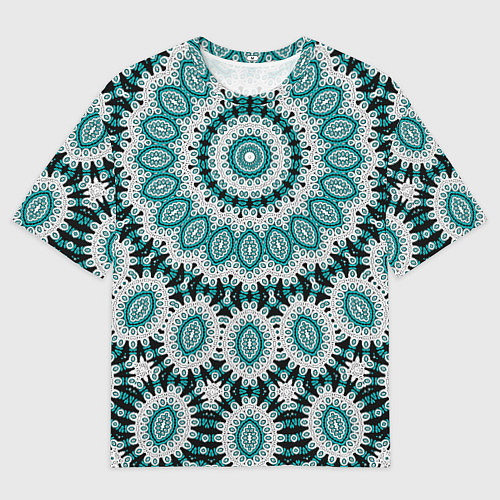 Мужская футболка оверсайз Этнический узор Мандала / 3D-принт – фото 1