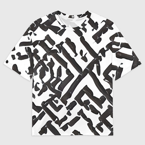 Мужская футболка оверсайз Маскировочные узоры / 3D-принт – фото 1