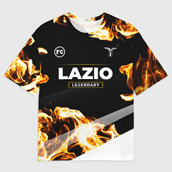 Мужская футболка оверсайз Lazio legendary sport fire