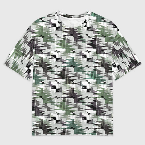 Мужская футболка оверсайз Абстрактный камуфляжный светлый / 3D-принт – фото 1
