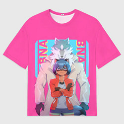 Футболка оверсайз мужская Сиро и Митиру - Совершенно новое жевотное, цвет: 3D-принт