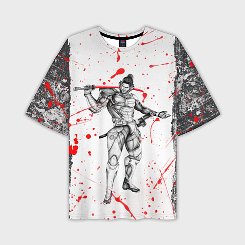 Мужская футболка оверсайз Metal gear rising blood / 3D-принт – фото 1