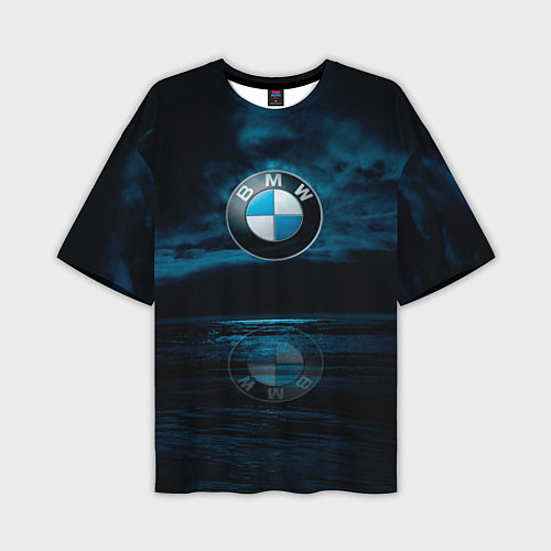 Мужская футболка оверсайз BMW marine theme / 3D-принт – фото 1