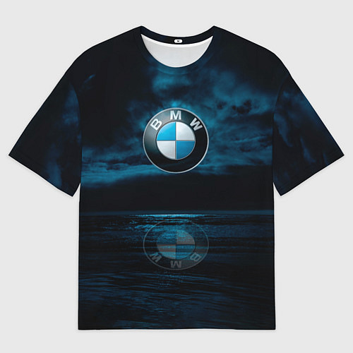 Мужская футболка оверсайз BMW marine theme / 3D-принт – фото 1