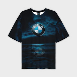 Мужская футболка оверсайз BMW marine theme