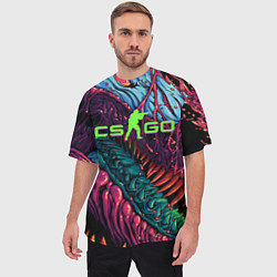 Футболка оверсайз мужская CS GO - HYPERBEAST, цвет: 3D-принт — фото 2